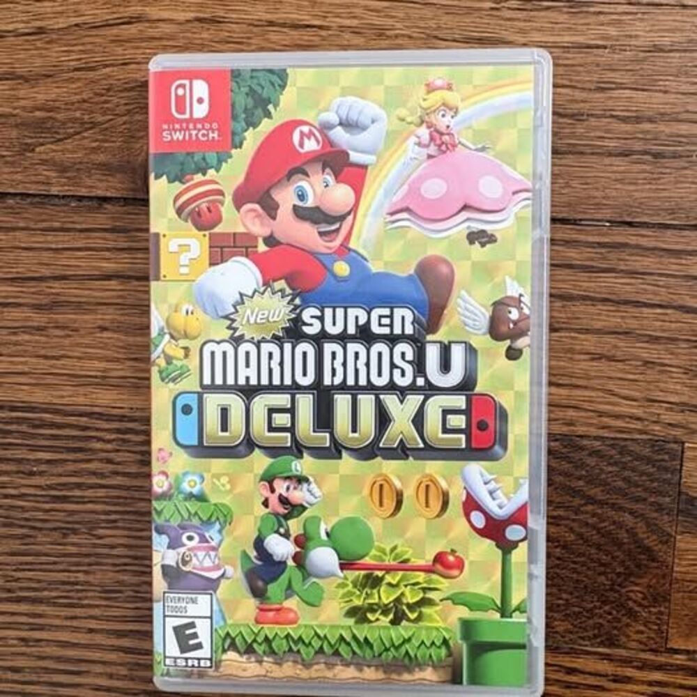 CASE ONLY Super Mario Brothers U Deluxe Nintendo Switch Replacement Game OEM